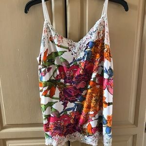 Lane Bryant - Floral and Lace Tank